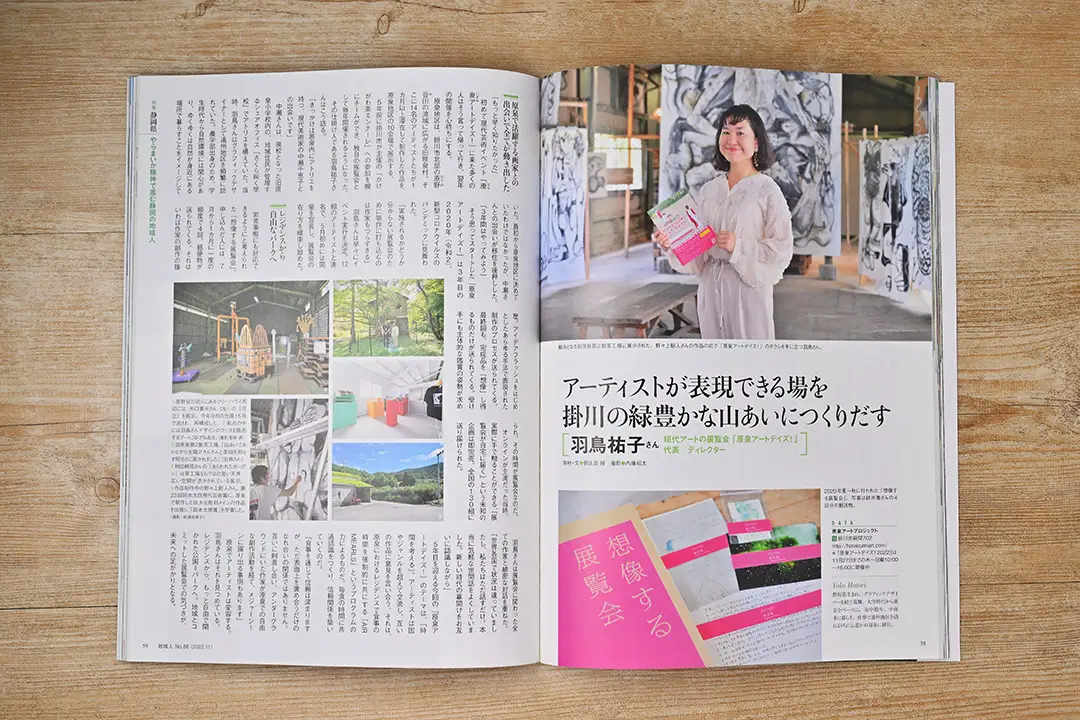 雑誌記事用に撮影した誌面掲載用の人物写真